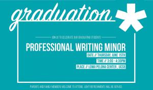 Professional Writing Minor Graduation Celebration | Writing Program ...